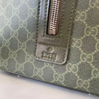 Gucci GG Monogram Medium Duffle Bag Dark Green