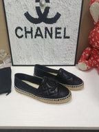 Espadrilles Chanel Lambskin Black