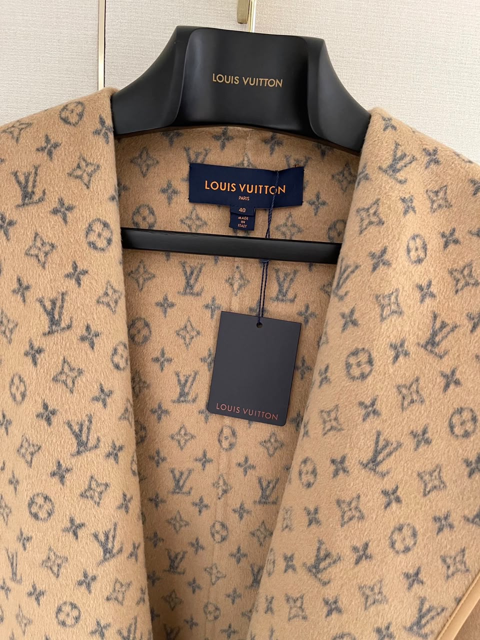 Louis Vuitton Belted Short Wrap Pea Coat