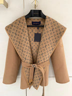 Louis Vuitton Belted Short Wrap Pea Coat