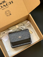 Coach Mini Klare Crossbody Bag Black Ferragens Douradas