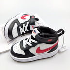 Nike Court Borough Mid 2 Infantil Branco Preto Vermelho