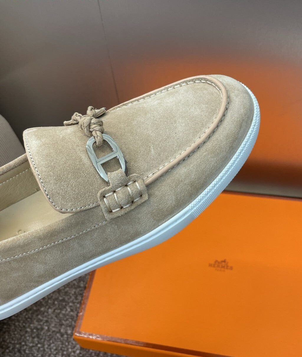HERMES LOAFER off-white