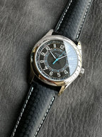 Patek Philippe Calatrava "Ebony" Black Dial with Sky-Blue Accents