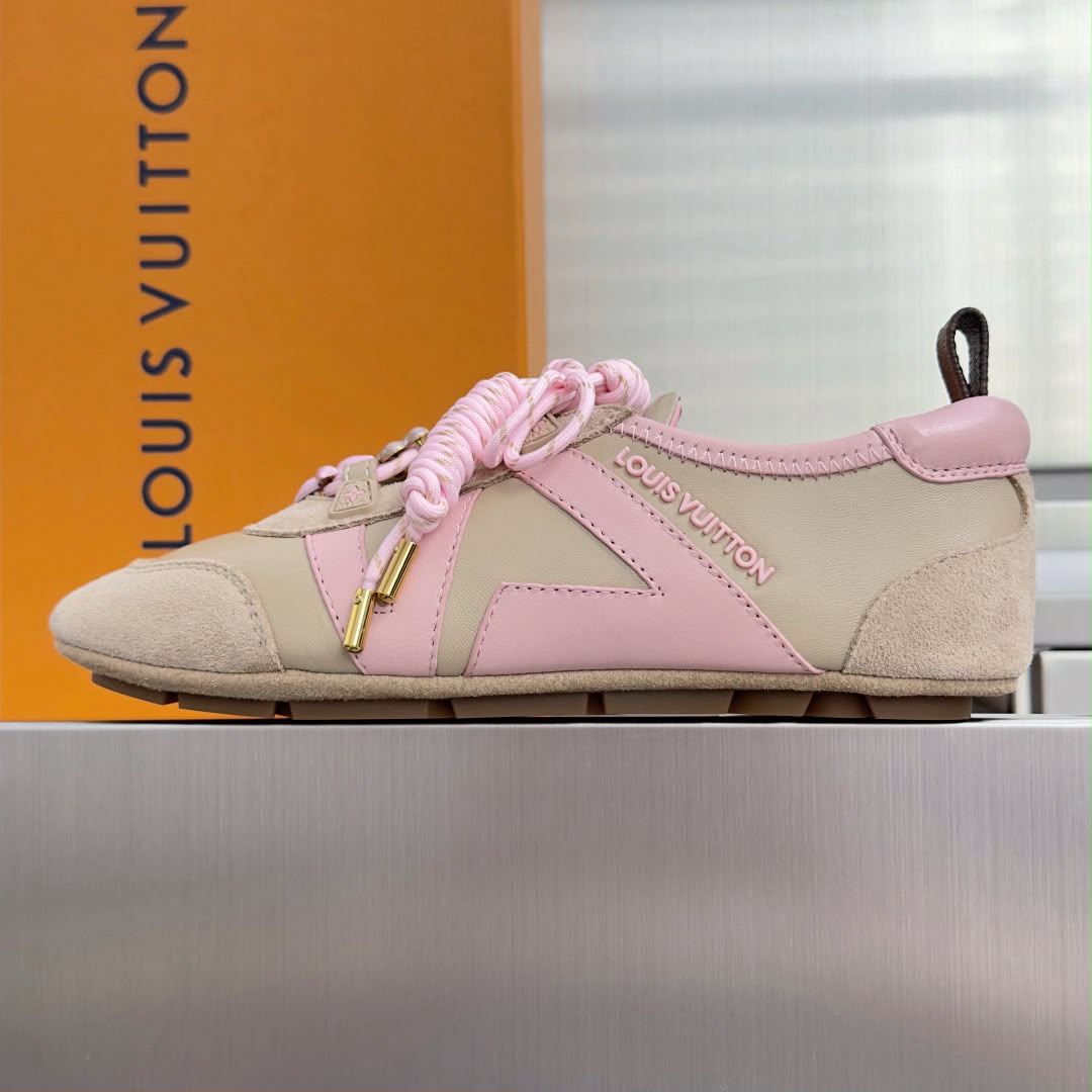 Sneakerina LV Beige White Pink .