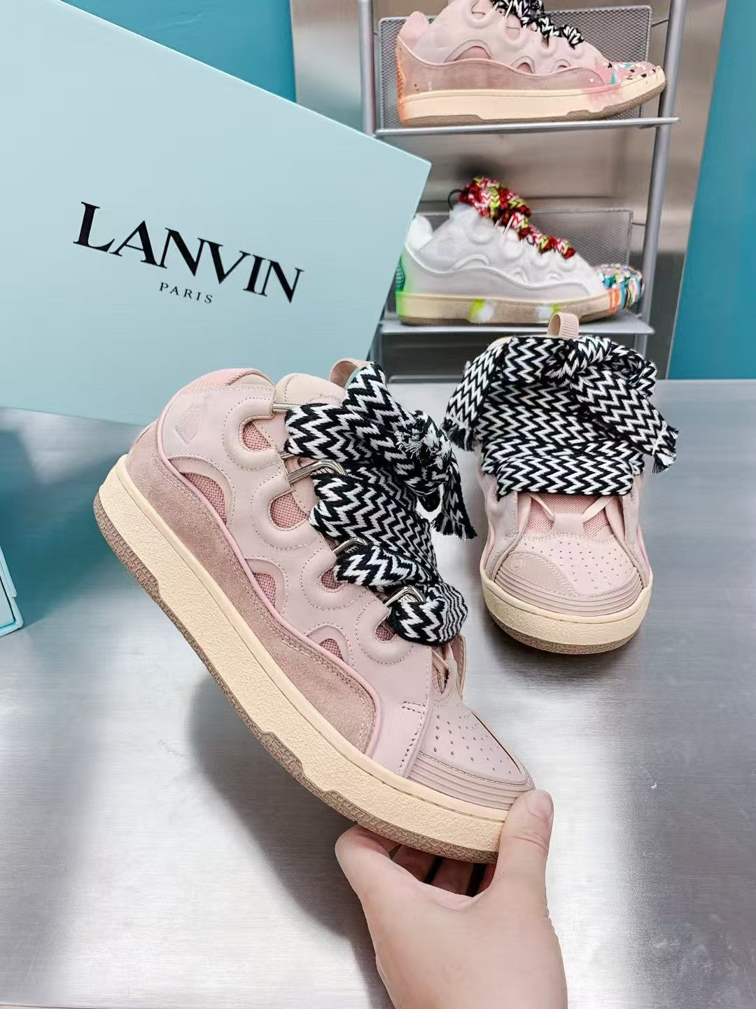 Lanvin Leather Curb Pink Gum