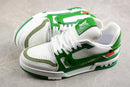 LOUIS VUITTON TRAINER BAIXO L*V BRANCO/VERDE