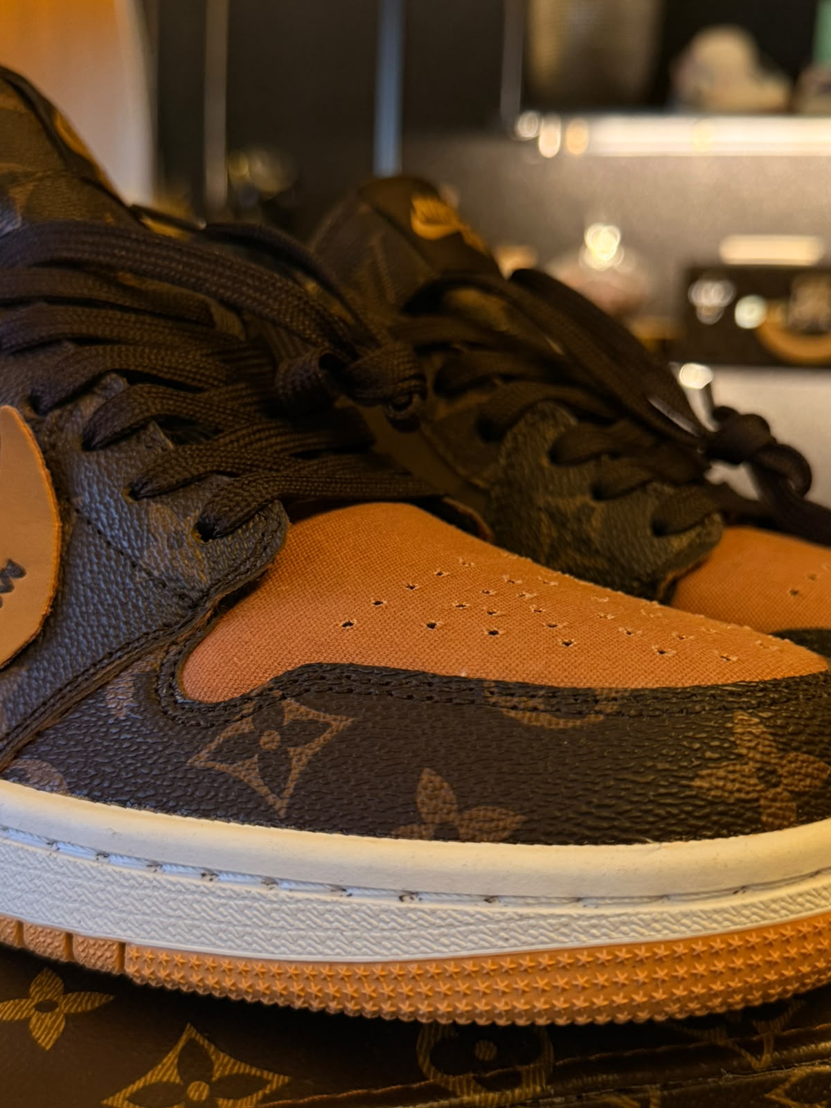 Air Force 1 Custom Off-White X Louis Vuitton ( pronta entrega)