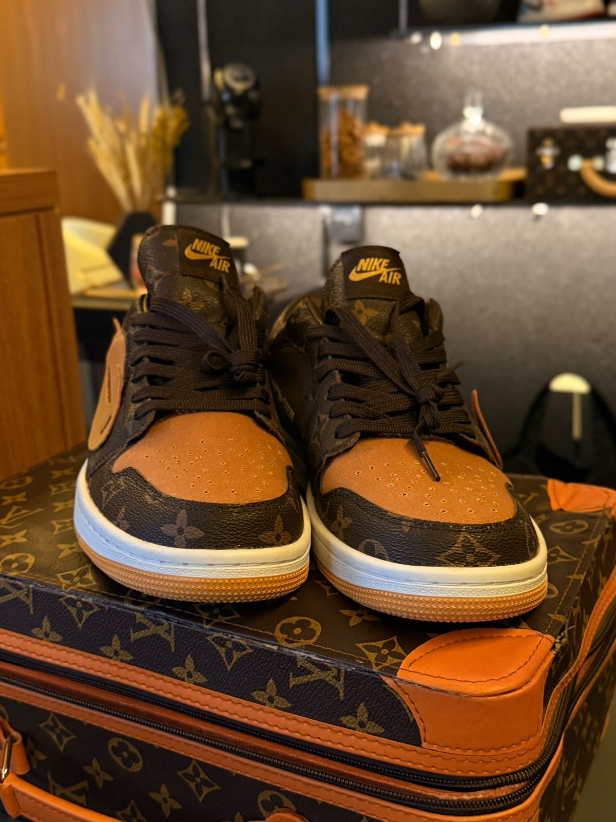 Air Force 1 Custom Off-White X Louis Vuitton ( pronta entrega)