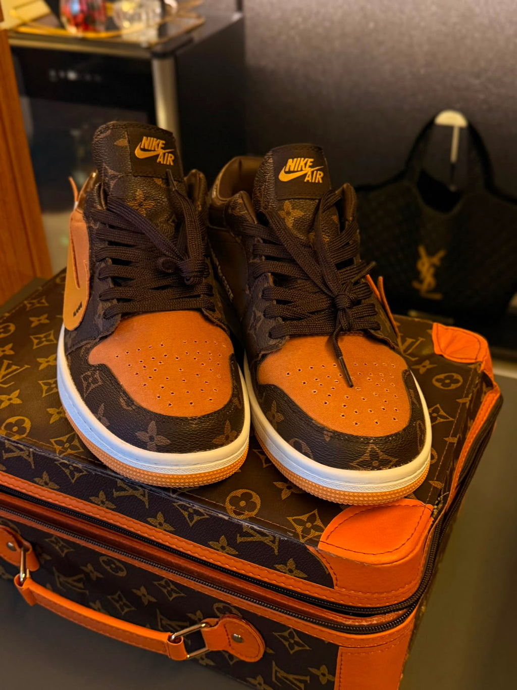 Air Force 1 Custom Off-White X Louis Vuitton ( pronta entrega)
