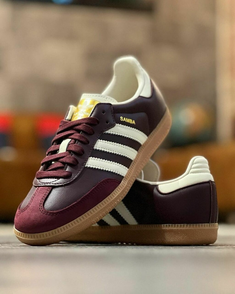 Samba OG Maroon Gold Metallic ( Pronta entrega )