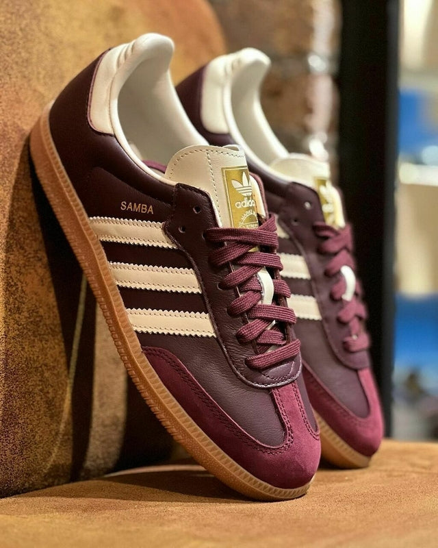 Samba OG Maroon Gold Metallic ( Pronta entrega )