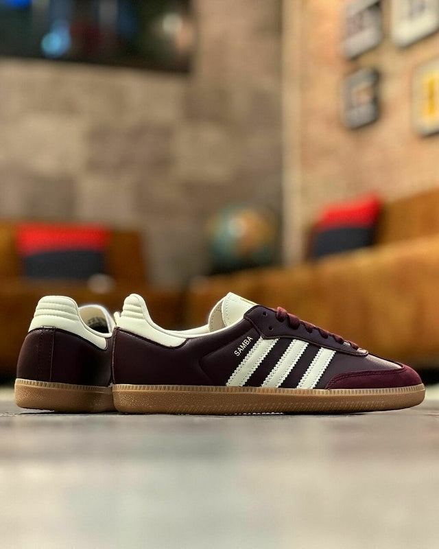 Samba OG Maroon Gold Metallic ( Pronta entrega )