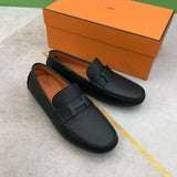 Mocassim Hermès Noir Heritage