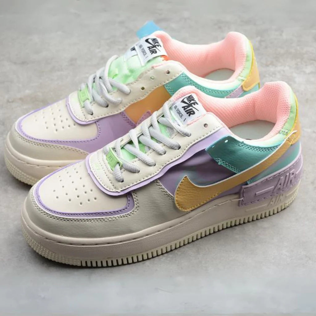 Nike Air force 1 Shadow PALE IVORY CELESTIAL GOLD TROPICAL TWIST CI091 Manfrim Store