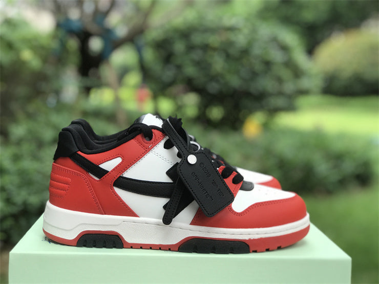 Off-White Out Of Office Vermelho Preto Branco