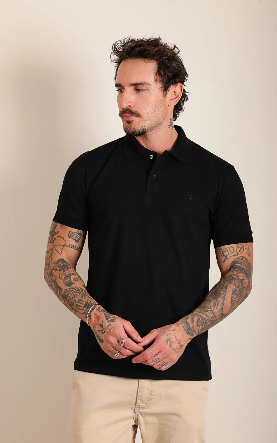 Polo Judá Premium Piquet - Black  (Pronta Entrega)