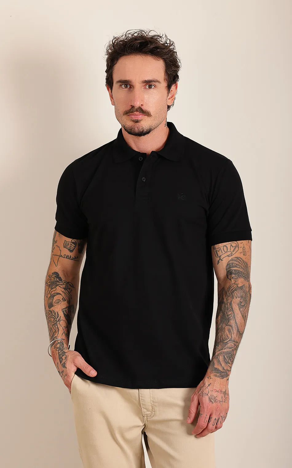 Polo Judá Premium Piquet - Black  (Pronta Entrega)