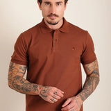 Polo Judá Premium Piquet Brown (Pronta Entrega)