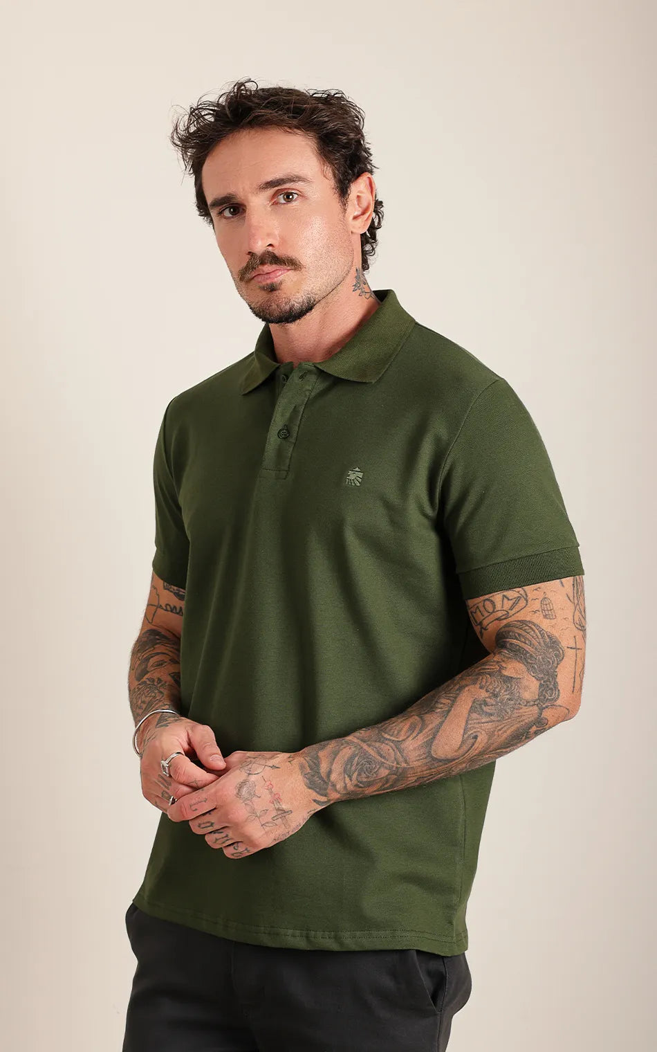 Polo Judá Premium Piquet Green (Pronta Entrega)
