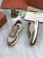 Loro Piana Tennis Walk Sneaker Beige/Brown .