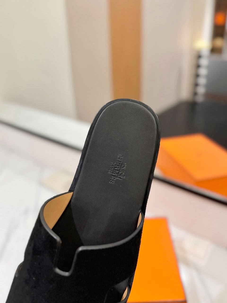 Hermès Izmir Sandal All Black