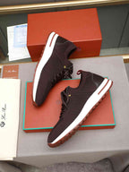 Loro Piana 360 LP Flexy Walk Sneaker Redwine White .
