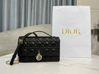 Dior My Dior Top Handle Bag Black .