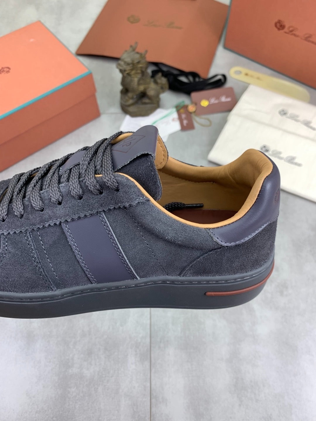 Loro Piana Newport Walk Sneaker All Grey .