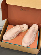 Loro Piana Babouche Walk Mule Pink