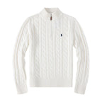Polo Ralph Lauren Cable-Knit Cotton Quarter-Zip Sweatshirt