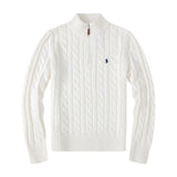 Polo Ralph Lauren Cable-Knit Cotton Quarter-Zip Sweatshirt
