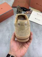 Loro Piana Tennis Walk Sneaker Beige .