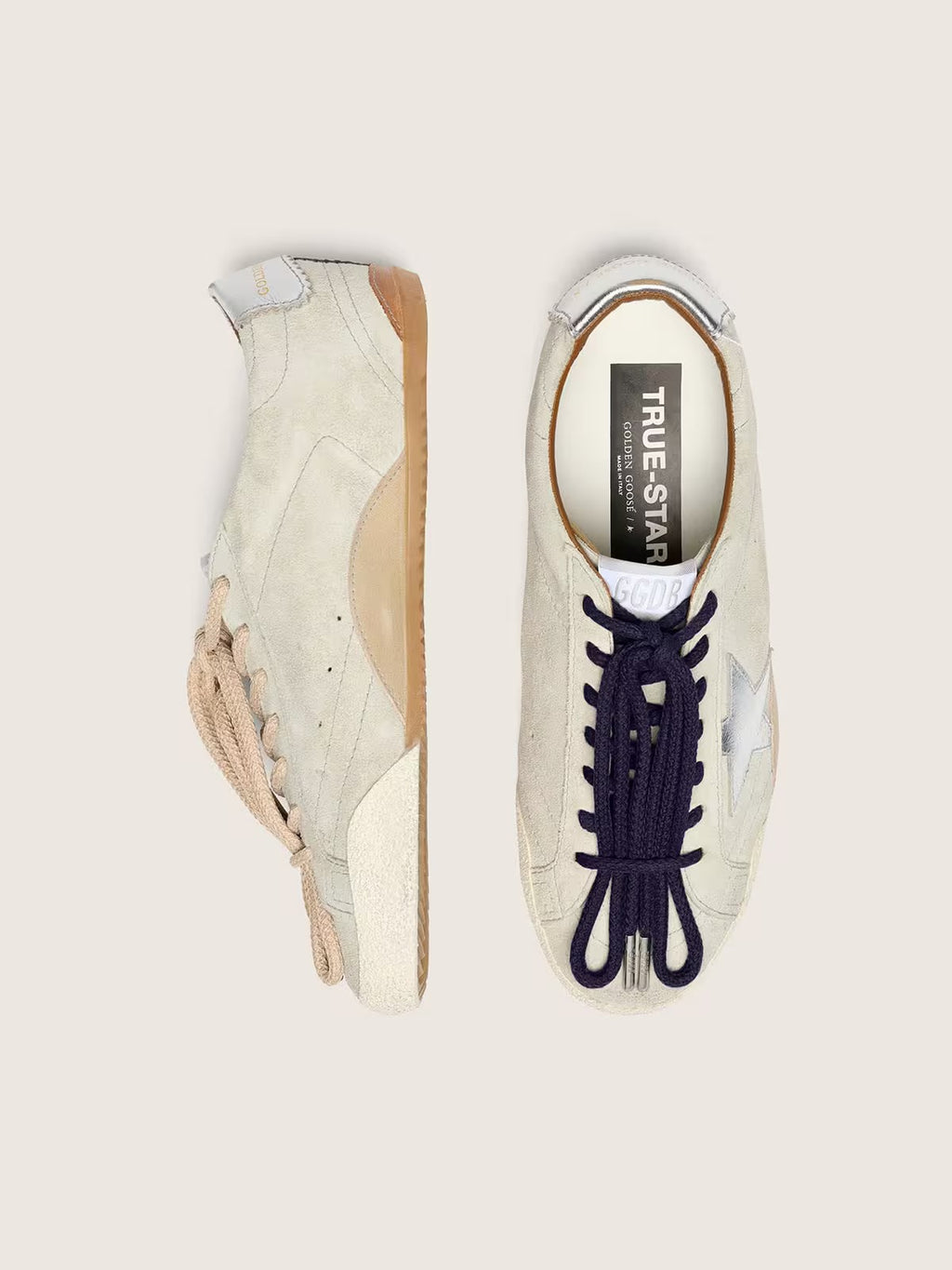 Golden Goose True-Star Sneaker Light Gray/Silver