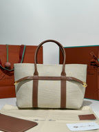 Loro Piana Small Ghiera Tote Bag Beige/Brown