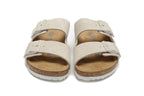 Birkenstock Arizona Suede Leather Sandal Taupe