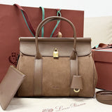 Loro Piana Loom L25 Tote Bag Brown
