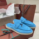 Loro Piana Charms Walk Mule Blue
