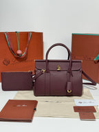 Loro Piana Loom L25 Bag Burgundy