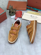 Loro Piana Tennis Walk Sneaker Light Brown .
