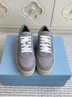 Prada Downtown Bold Sneaker Granite Gray .