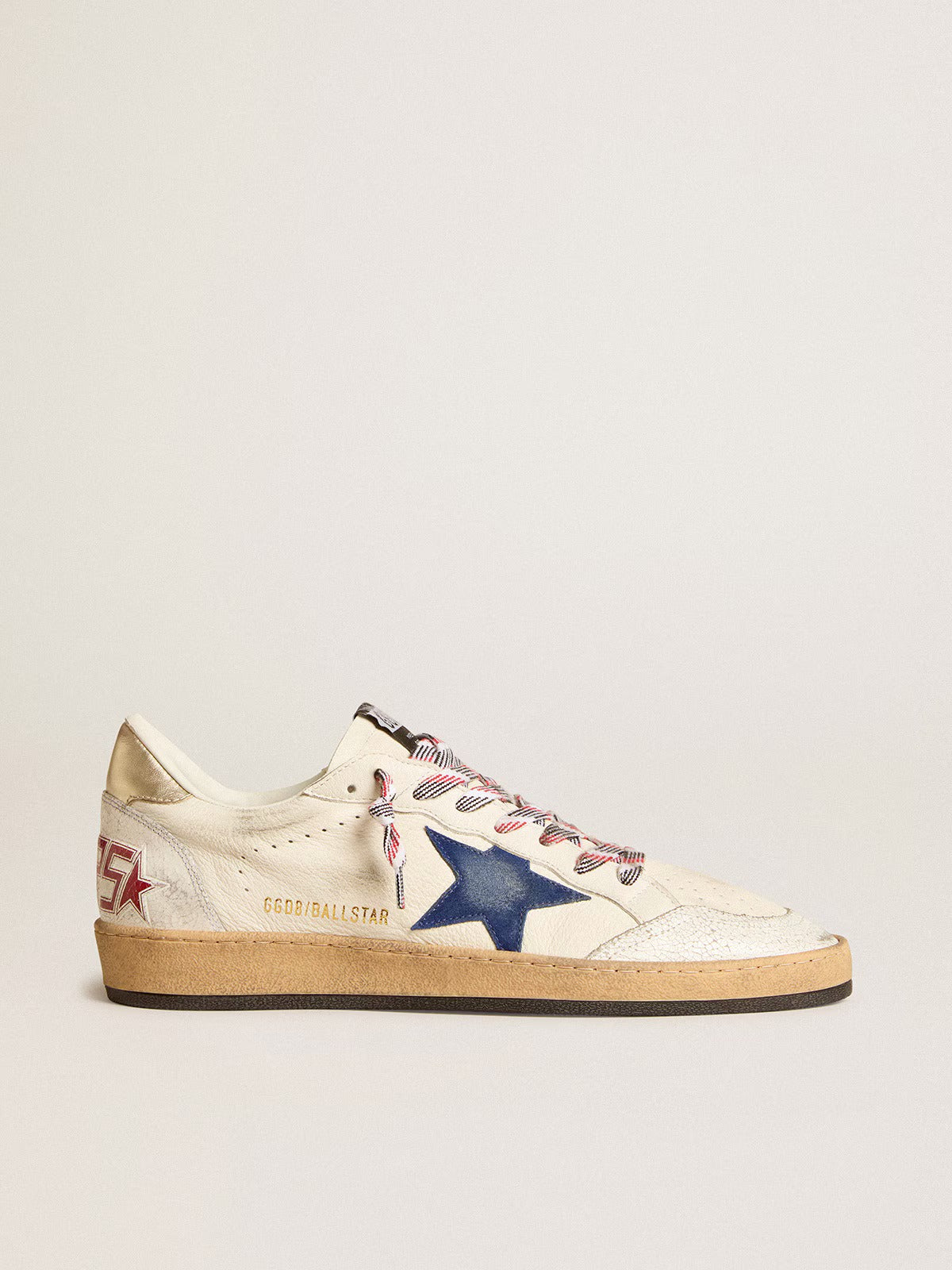 Golden Goose Ball Star Sneaker Ivory/Blue