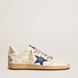 Golden Goose Ball Star Sneaker Ivory/Blue