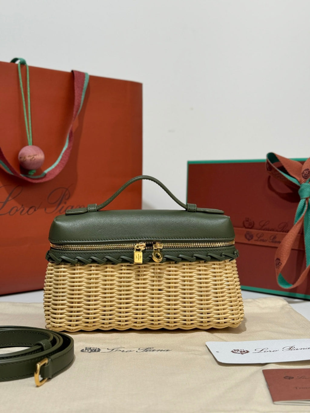 Loro Piana Bag Beige/Green