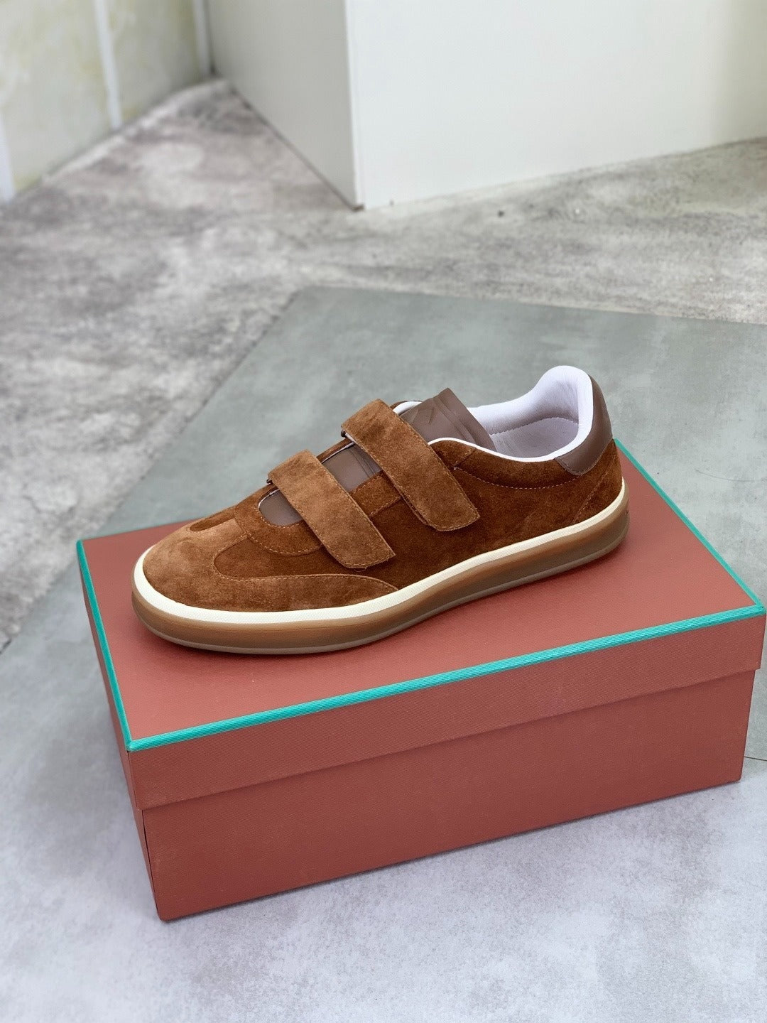 Loro Piana Tennis Walk Sneaker Brown .