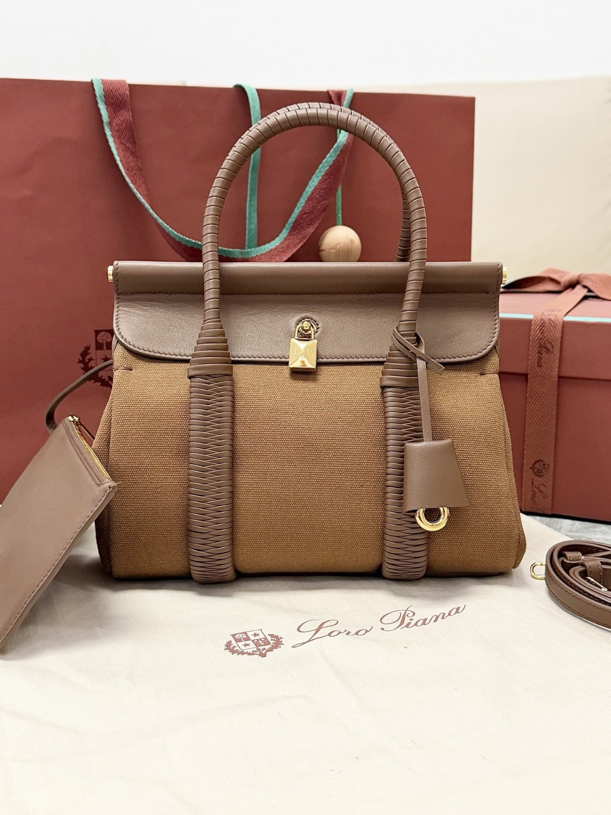 Loro Piana Loom L25 Bag Brown