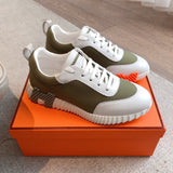 Hermès Bouncing Sneaker Tundra Green/White