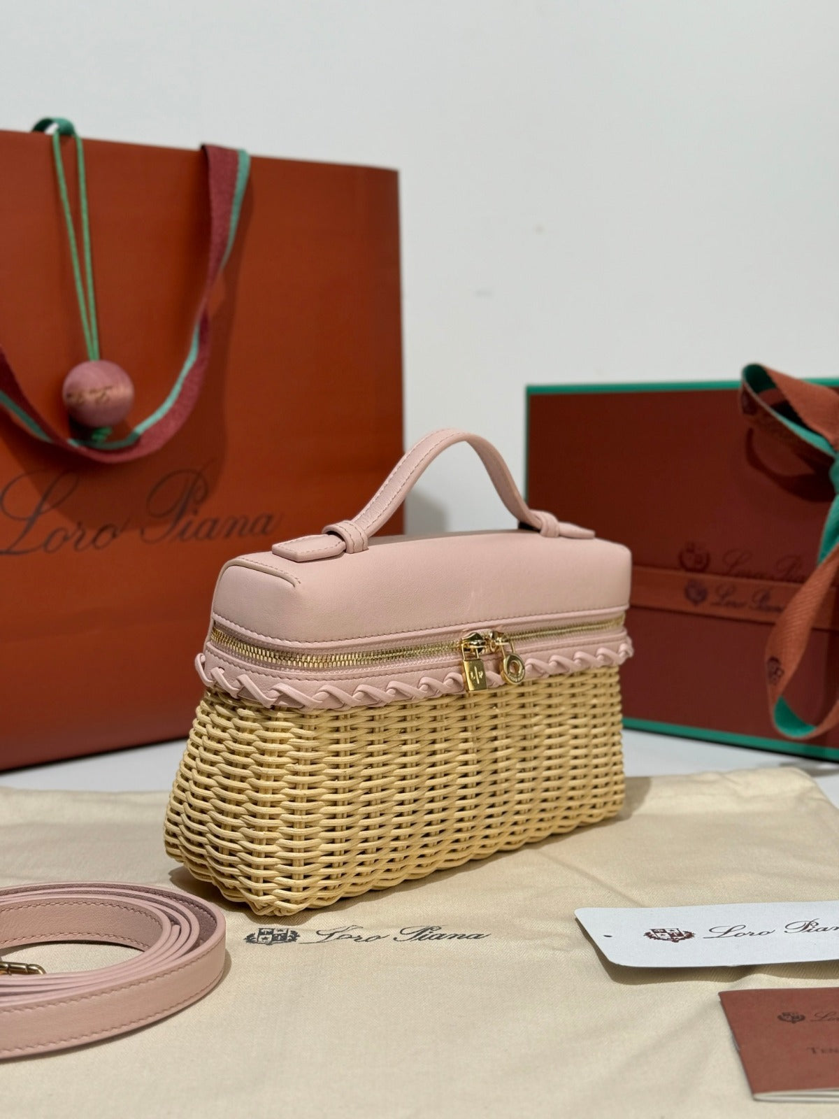 Loro Piana Bag Beige/Pink