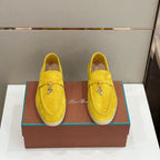 Loro Piana Summer Charms Walk Loafer Yellow