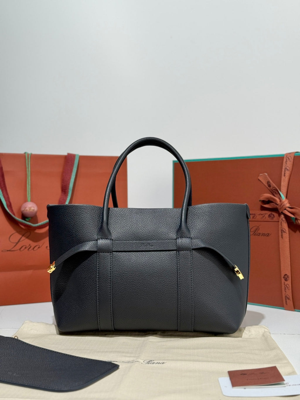 Loro Piana Ghiera Tote Bag Black